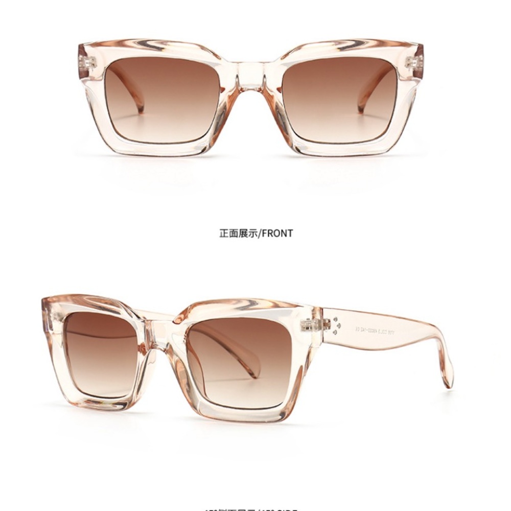 Fashion Cateye Double Tea sunglasses